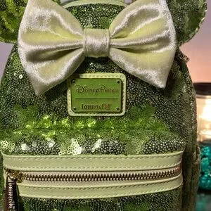 Disney | Bags | Disney Parks Tinkerbell Green Sequin  display picture 1